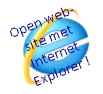 Website openen met Internet Explorer om volledig menu te kunnen zien